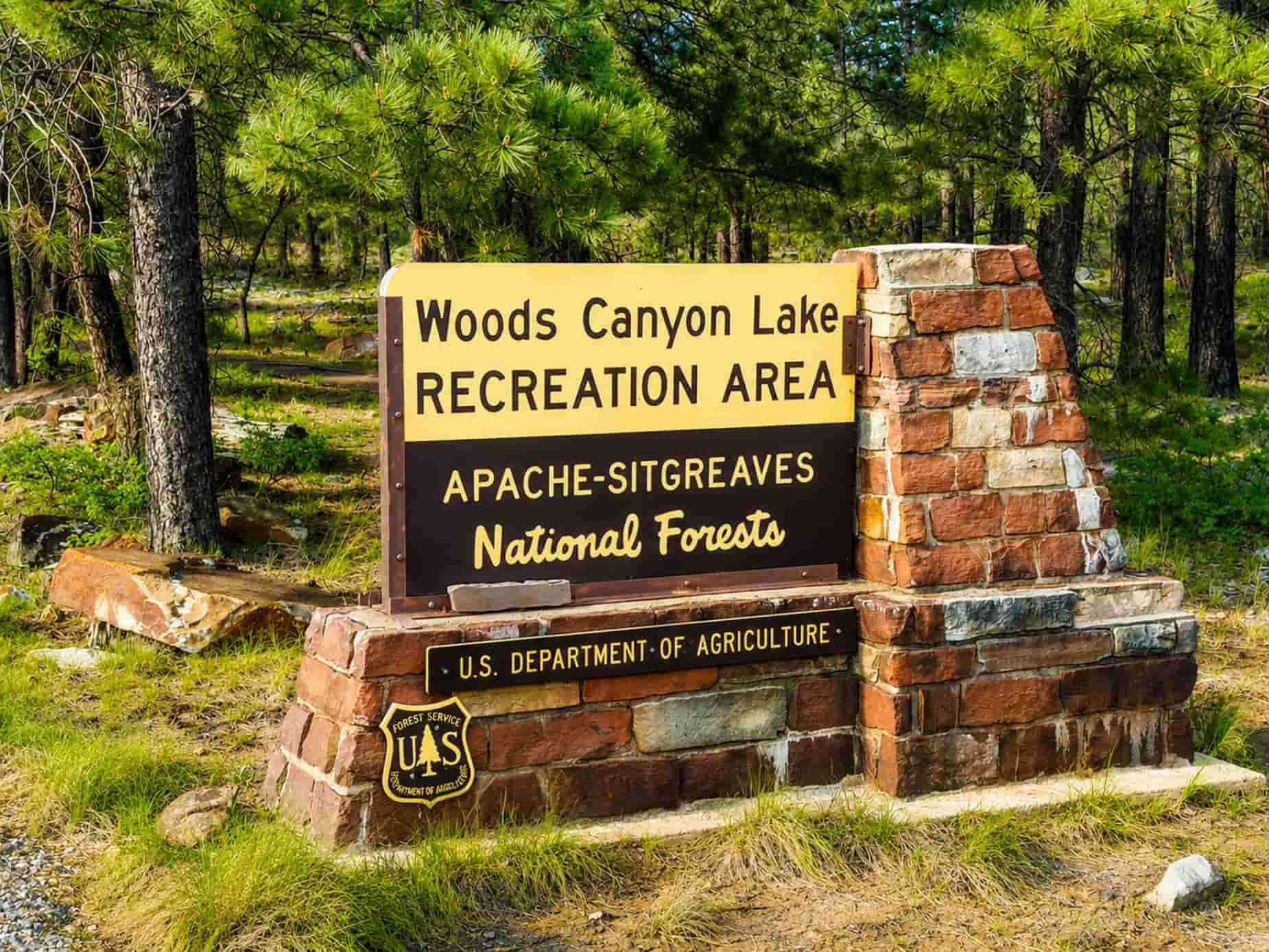 Woods Canyon Lake recreational area