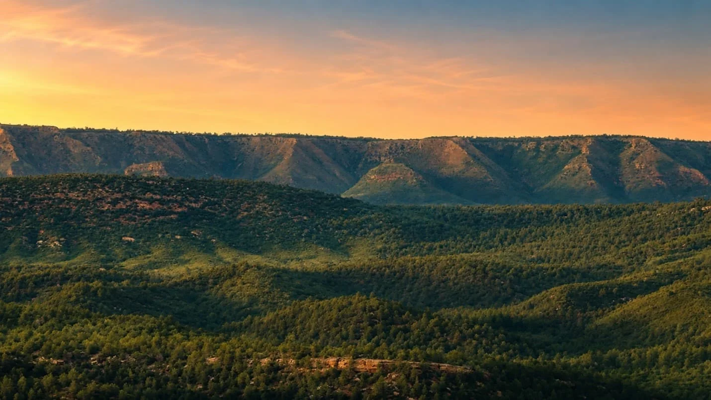 Mogollon Rim at golden hour. Rim Country continues to benefit from natural beauty, lifestyle demand, and long-term appeal.