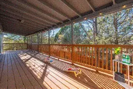 Long covered rear deck