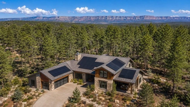 Rooftop solar panels near Payson