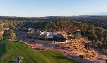 Golf course and surrounding community at The Rim Club in Payson, Arizona