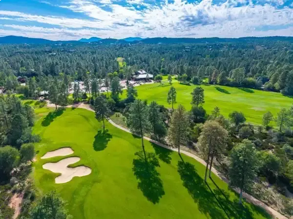 Aerial view of Chaparral Pines golf community in Payson Arizona